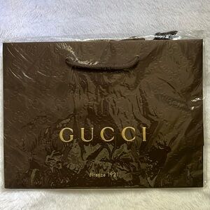 Gucci Paper Shopping Empty Tote Store Guccisima GG Gift Bag